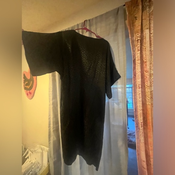 frank masandrea vintage black silk dress - Picture 2 of 7